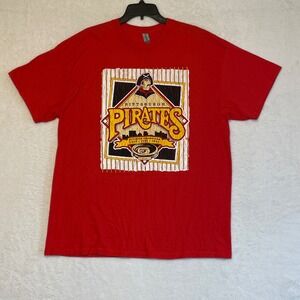 Pittsburgh Pirates Baseball Shirt Red Gildan XL Division Champion 1990 1991 1992